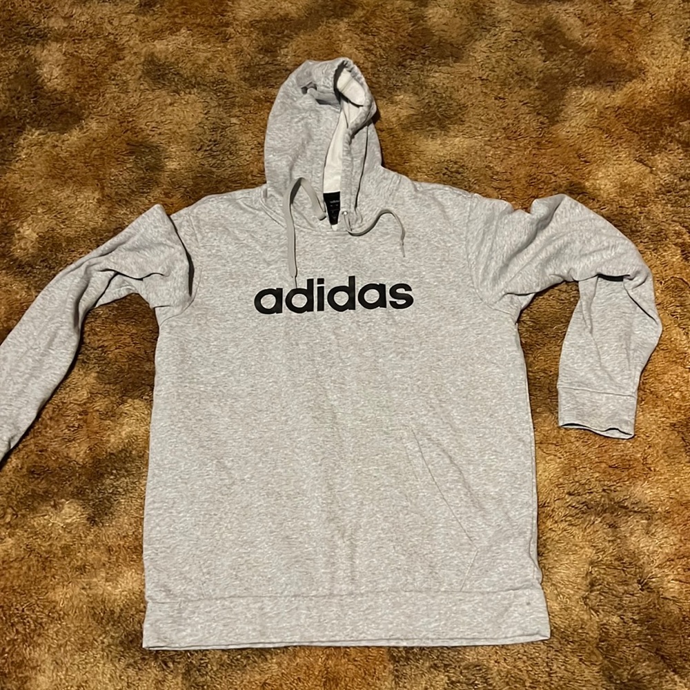 Large Gray Adidas Hoodie